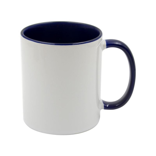 11oz Black Coloured inner and handle mug