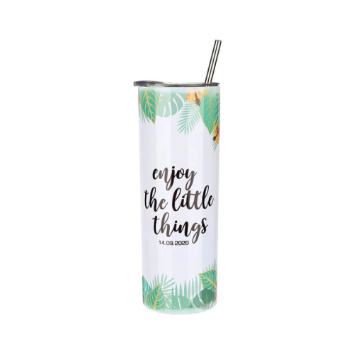 20oz Stainless Steel Tumbler - White