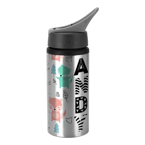 600ML Portable Aluminium Bottle - Silver