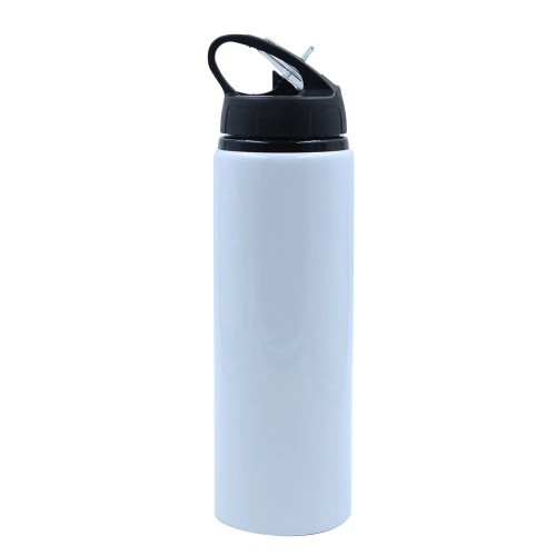 600ML-Portable Aluminium Bottle-White