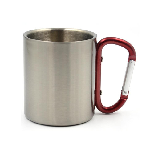 8oz Stainless steel carabiner mug