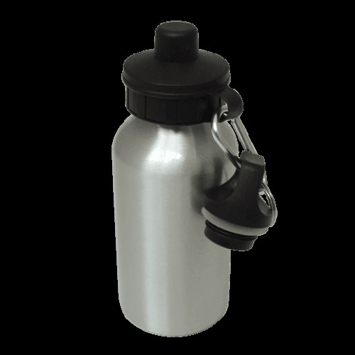 Aluminium Water Bottle 400ml Silver