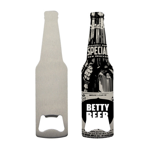 Bottle Shaped bottle opener - Silver