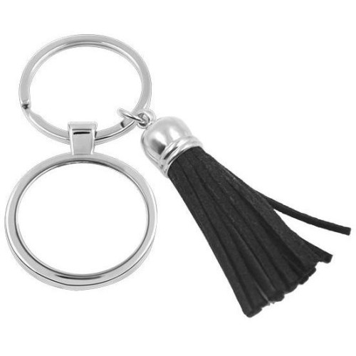 Round Tassel Metal Keyring - Small