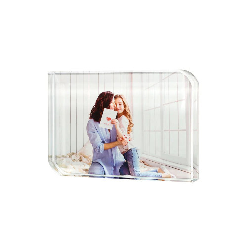 Large Crystal Block - Rounded Corners - 9 x 13 cm