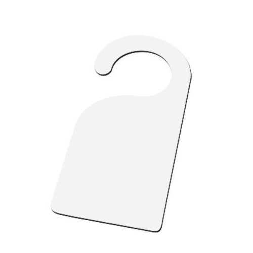 MDF  Hardboard door hanger - double sided