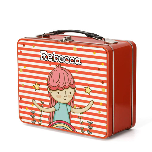 Metal Lunch Box - Red