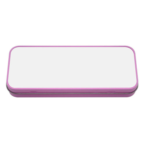 Pink Stationary metal tin