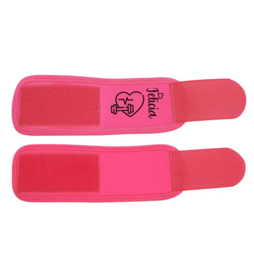 Neoprene Wrist Band Pair - Neon Pink