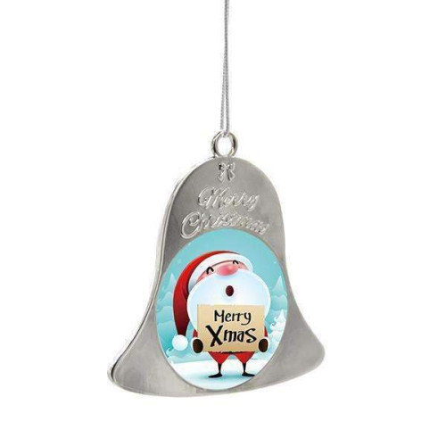 Metal Christmas Bell - Silver