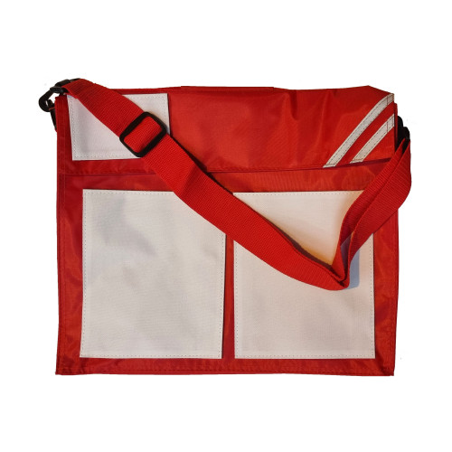 Kids Messenger School Bag - Red