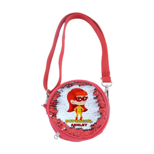 Sequin Coin Bag - Red