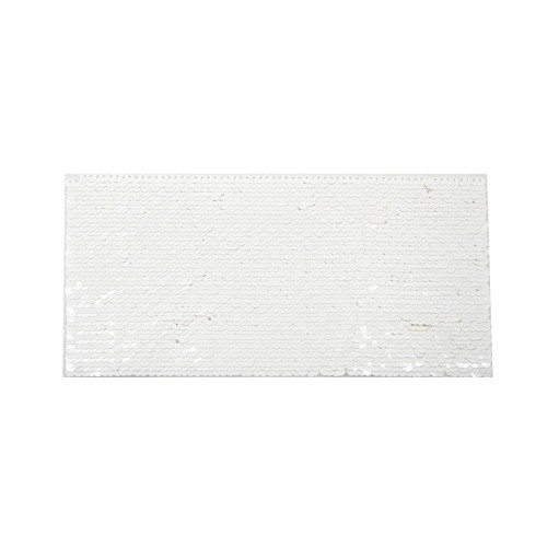 White Sequin Transfer Rectangle Shape