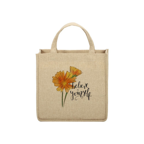 Burlap Tote Bag Natural - 25 x 25 x 10 cm