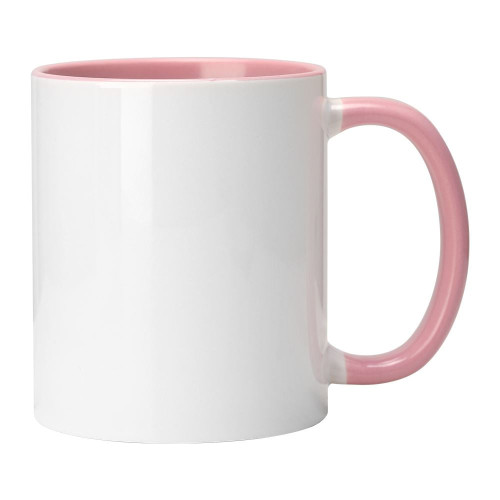 11oz Pink Coloured inner mug and handle + mug box