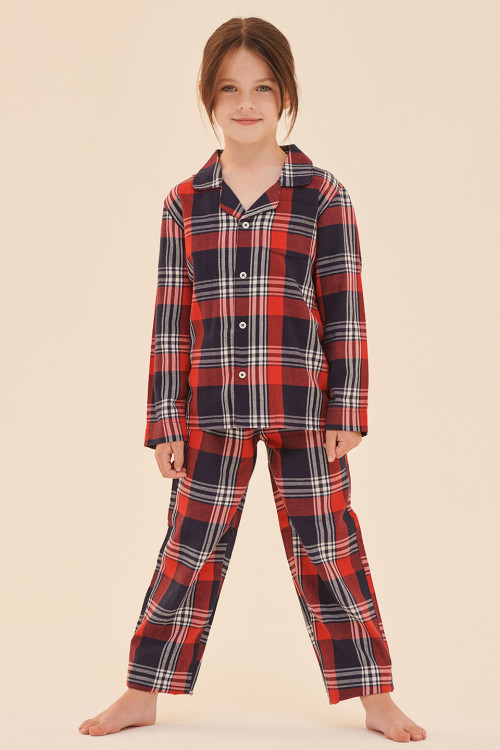 Kids Tartan Lounge Set