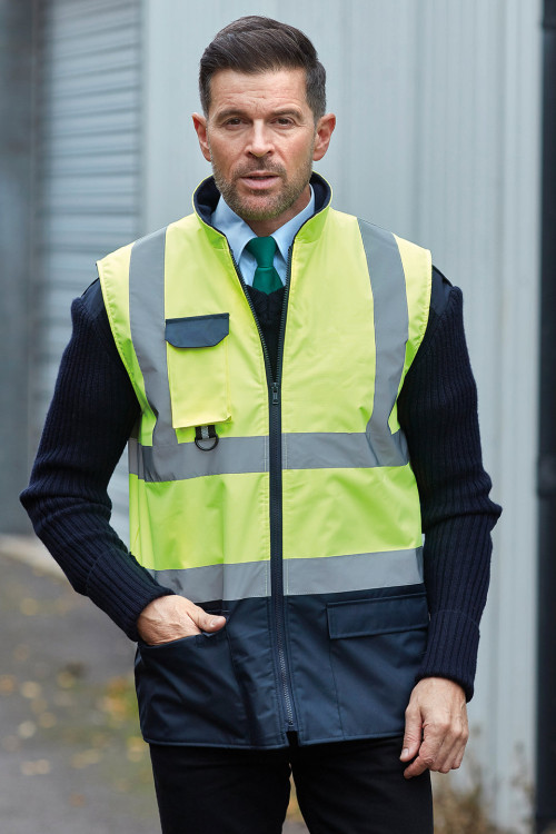 Hi-Vis Padded Bodywarmer (Hv005)