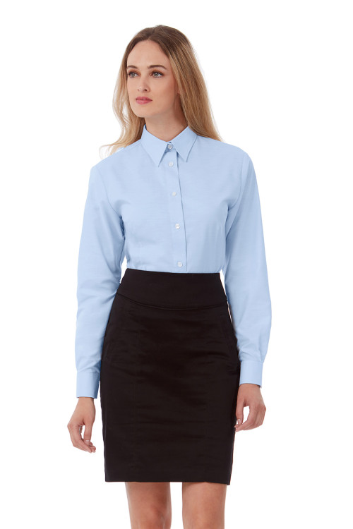 B&C Oxford Long Sleeve Women