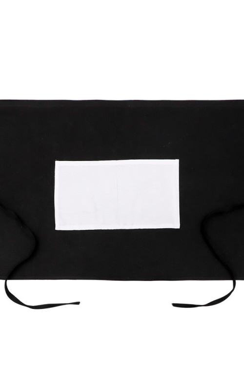 Adult Waist Apron with Pocket - Black