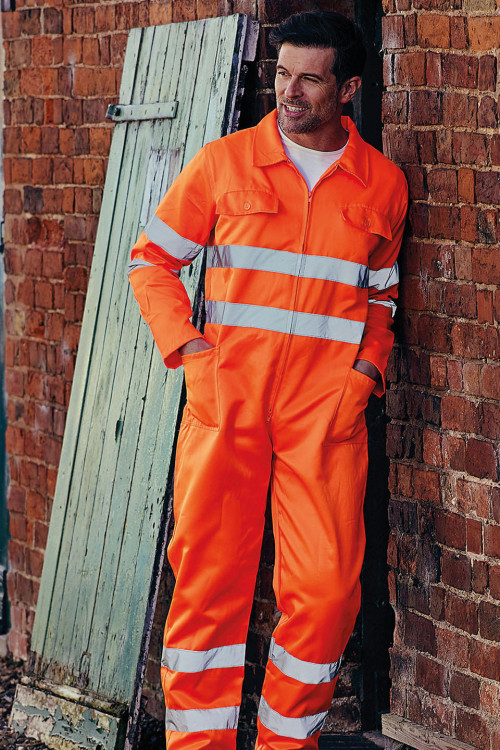 Hi-Vis Polycotton Coverall (Hv058)