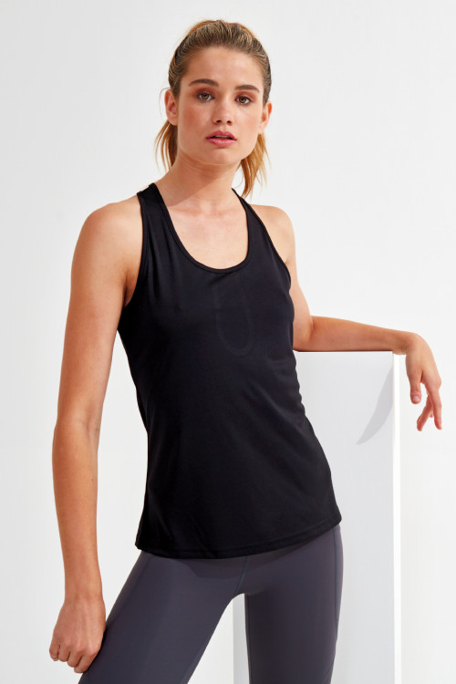 Womens Tridri Yoga Knot Vest