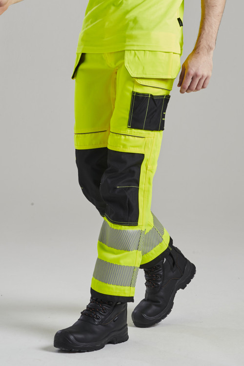 Pw3 Hi-Vis Holster Work Trousers (T501) Regular Fit