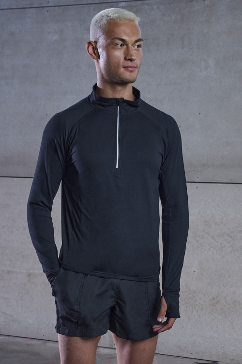 Long-Sleeved ¼ Zip Top