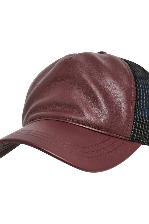 Imitation Suede Leather Trucker Cap (6606Su)