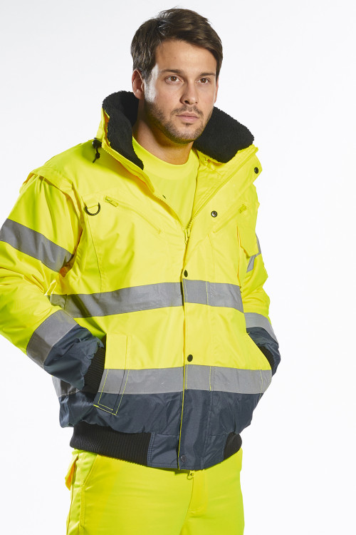 Hi-Vis Contrast Bomber Jacket (C465)