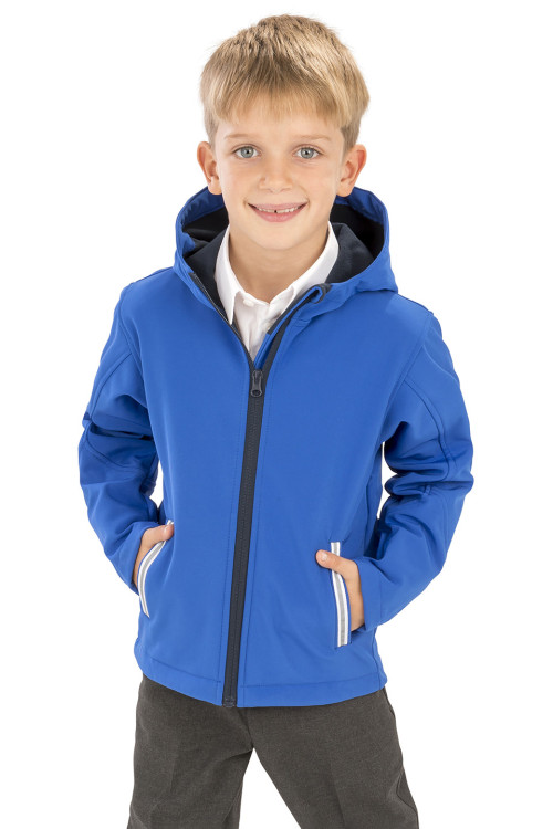 Core Junior Tx Performance Hooded Softshell Jacket