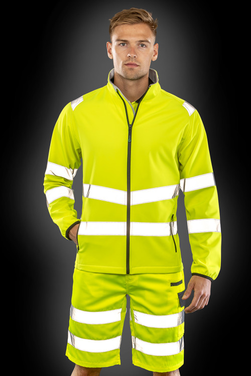 Recycled 2-Layer Printable Safety Softshell