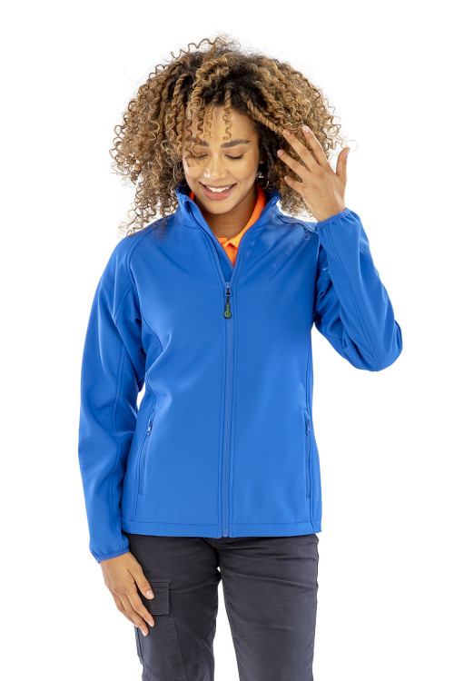 Womens Recycled 2-Layer Printable Softshell Jacket