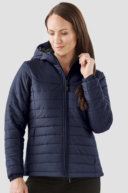 WomenS Nautilus Quilted Hooded Jacket