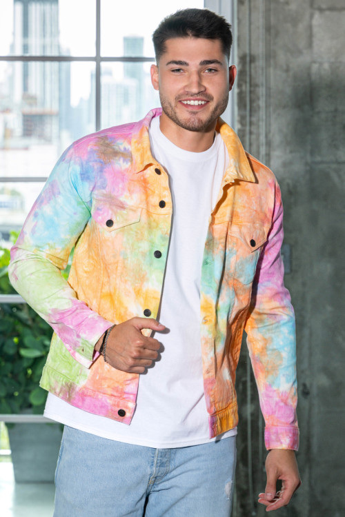 Tie-Dye Denim Jacket