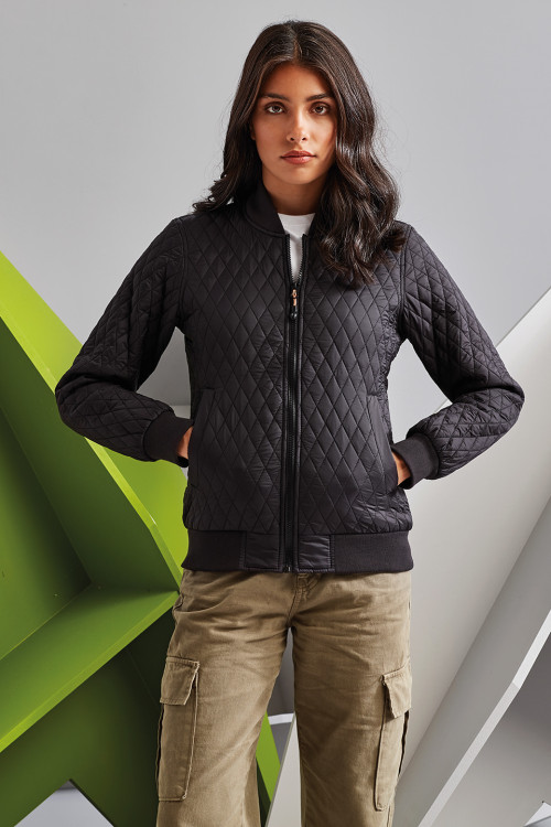 Womens Quilted Flight Jacket