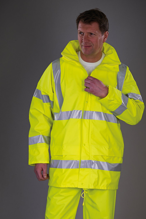 Hi-Vis Soft Flex Breathable U-Dry Jacket (Hvs450)