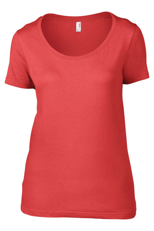 Anvil Womens Featherweight Scoop Tee