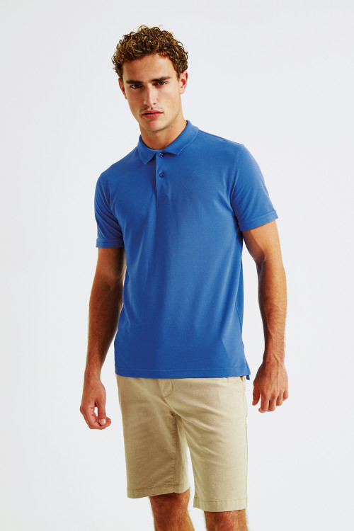 Mens Coastal Vintage Wash Polo