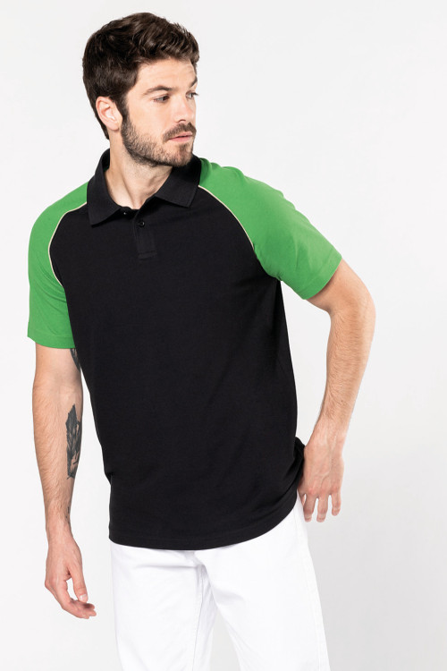 Polo Baseball Contrast Polo Shirt