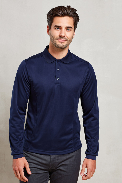 Long Sleeve Coolchecker Piqué Polo