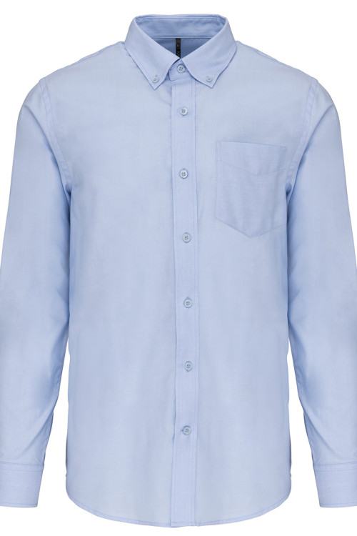 Mens Long-Sleeved Oxford Shirt