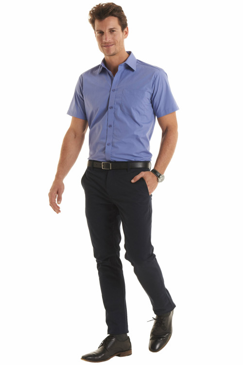 Men's Short Sleeve Poplin Shirt