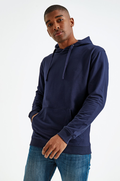 Mens Coastal Vintage Wash Loop Back Hoodie