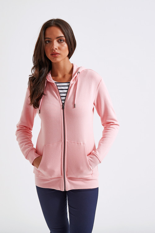 Womens Zip-Through Organic Hoodie