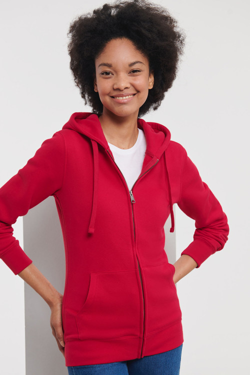 Womens Authentic Zipped Hooded Sweatshirt