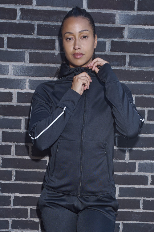 Womens Hoodie With Reflective Tape