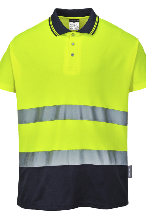 Two-Tone Cotton Comfort Polo (S174)