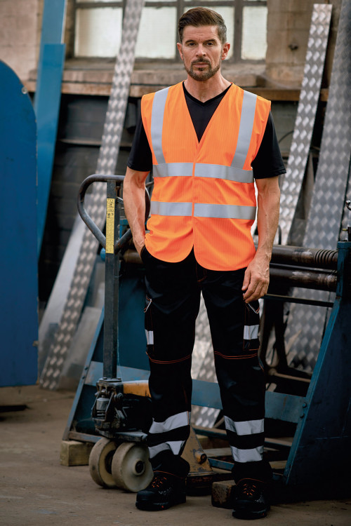 Hi-Vis Flame-Retardant Anti-Static Waistcoat (Hvw100Asfr)