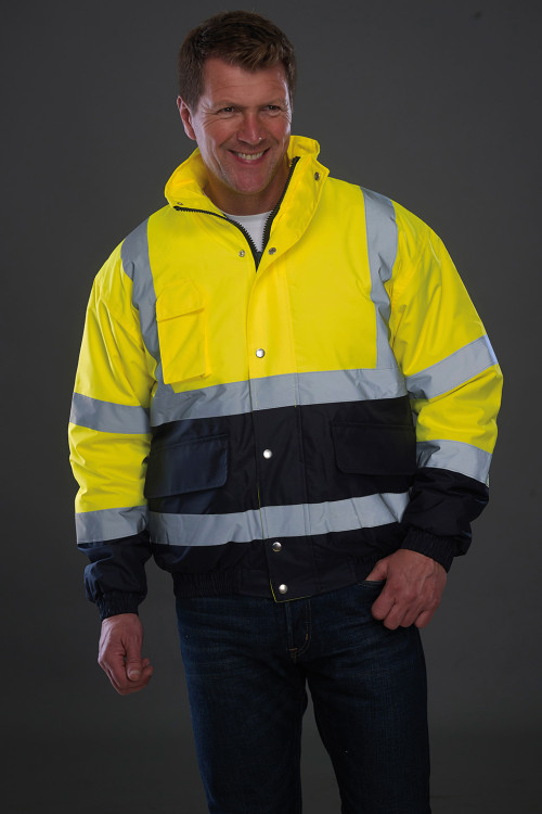 Hi-Vis Two-Tone Bomber Jacket (Hvp218)