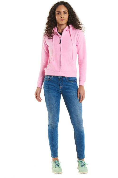 Ladies Classic Full Zip Hooded Sweatshirt